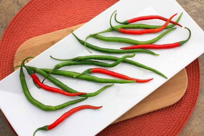 Pepper 'Gong Bao' - Hot Pepper from The Flower Spot Pepper 'Gong Bao' - Hot Pepper from The Flower Spot